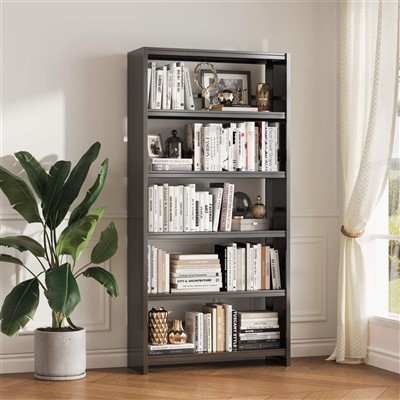 Pe Metal Black Bookshelf oguereko peteĩ diseño bookend rehegua, ojokóva efectivamente umi aranduka ani hag̃ua ojedesliza ha omantene pe estante de libros hekopete ha oñemohenda porãva.